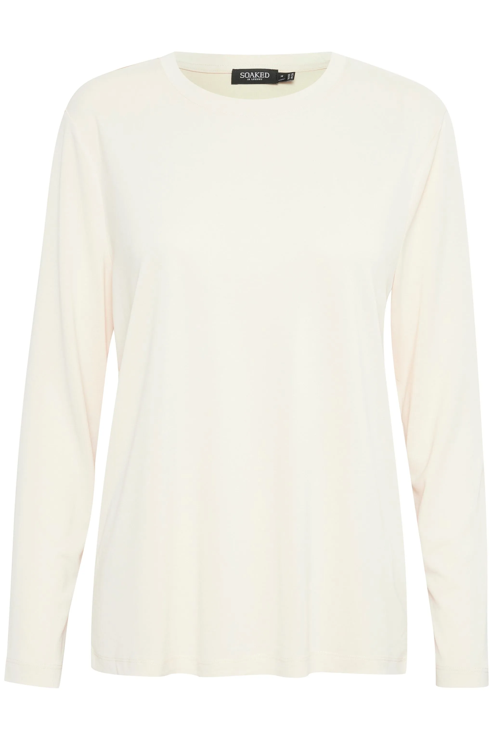 Soaked Womens T-Shirt Columbine Loose Fit L/S Broken White