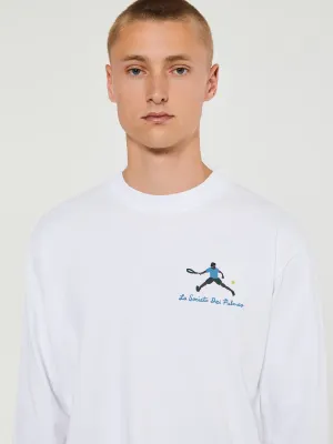 Societá Longsleeved T-Shirt in White