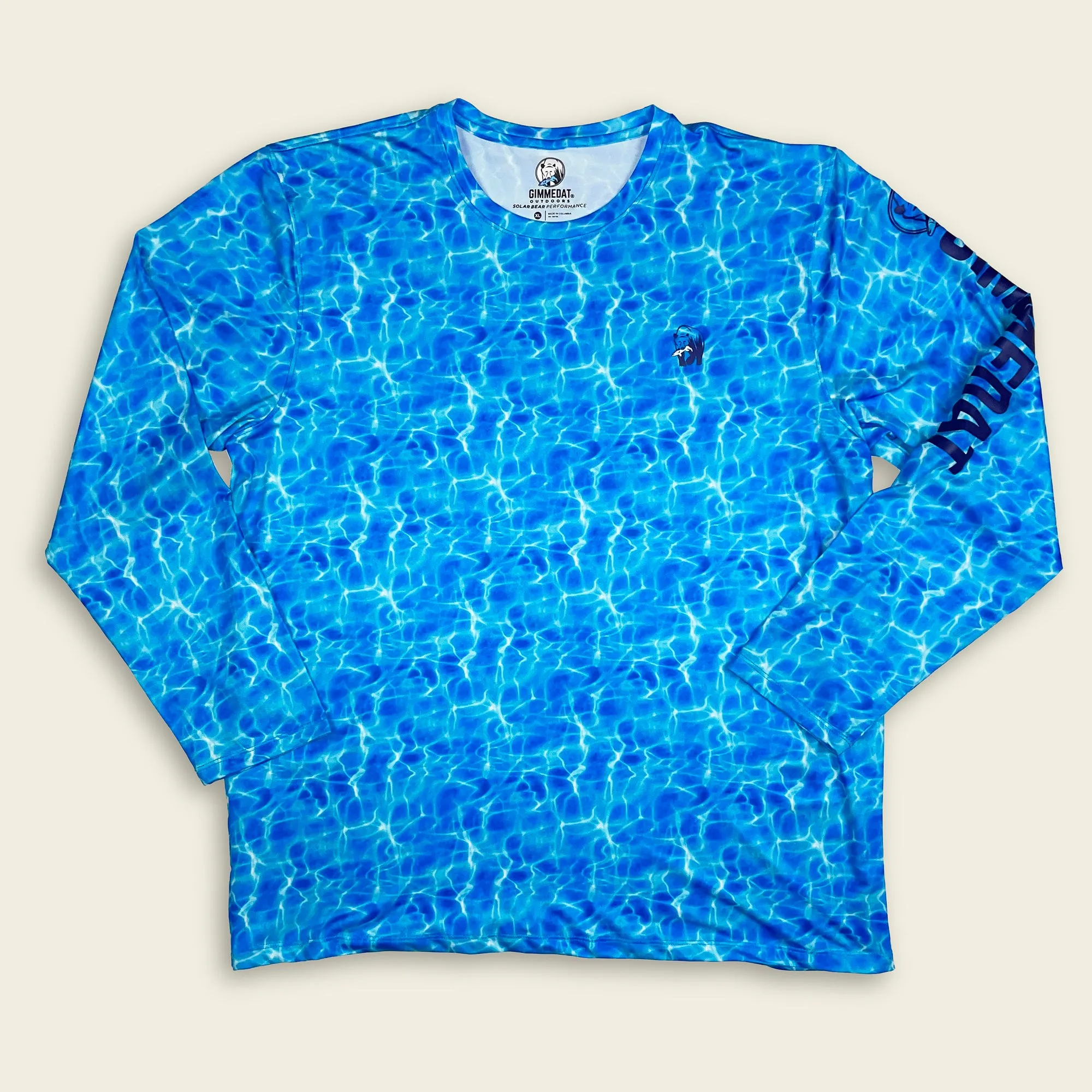 Solar Bear Blue Water Long Sleeve T-Shirt
