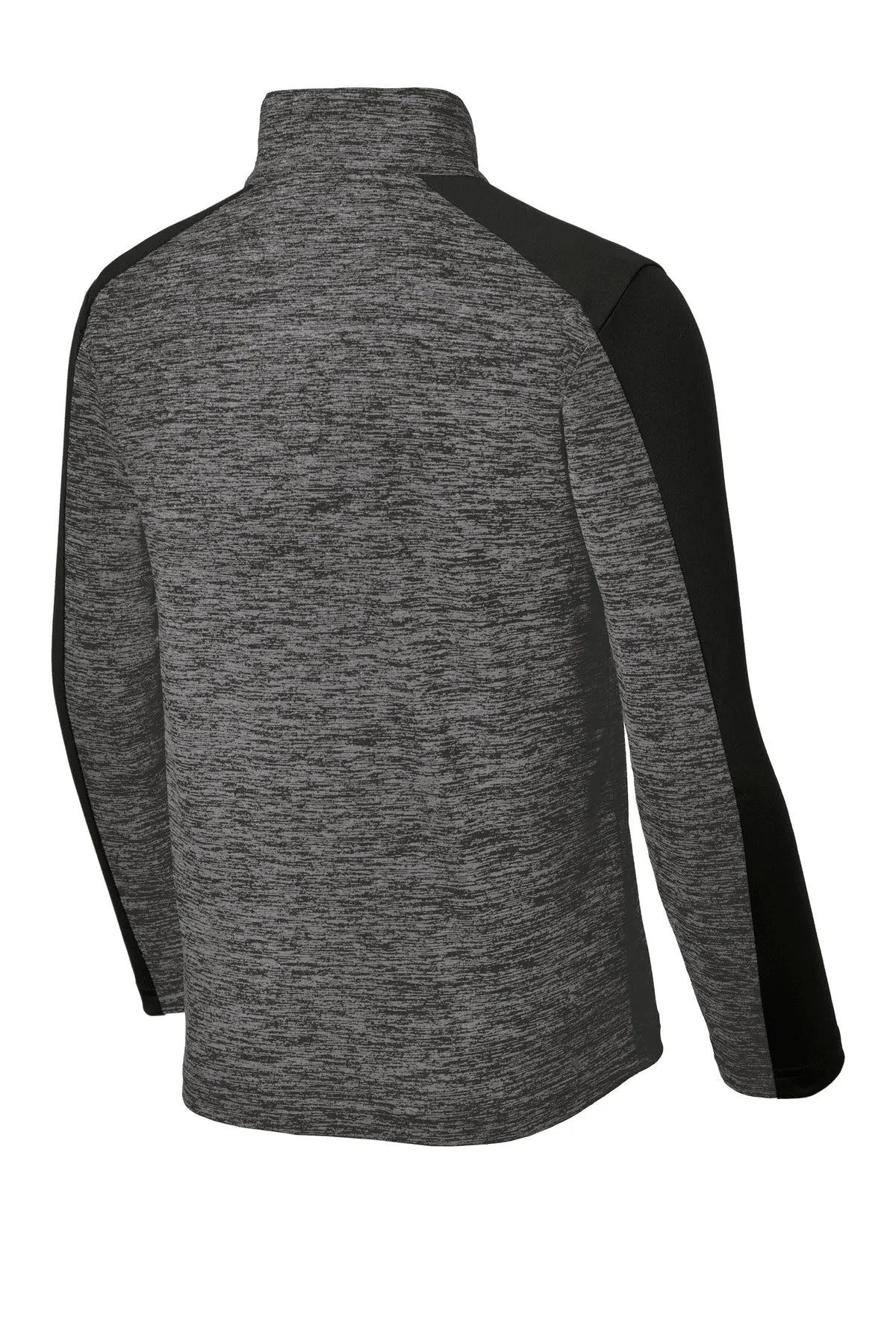 Sport-Tek Youth PosiCharge Electric Heather Colorblock 1/4-Zip Pullover. YST397