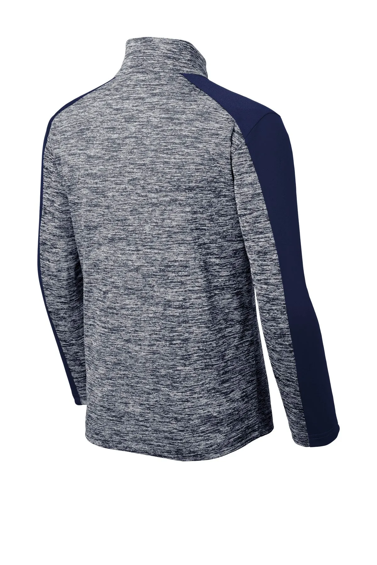 Sport-Tek Youth PosiCharge Electric Heather Colorblock 1/4-Zip Pullover. YST397