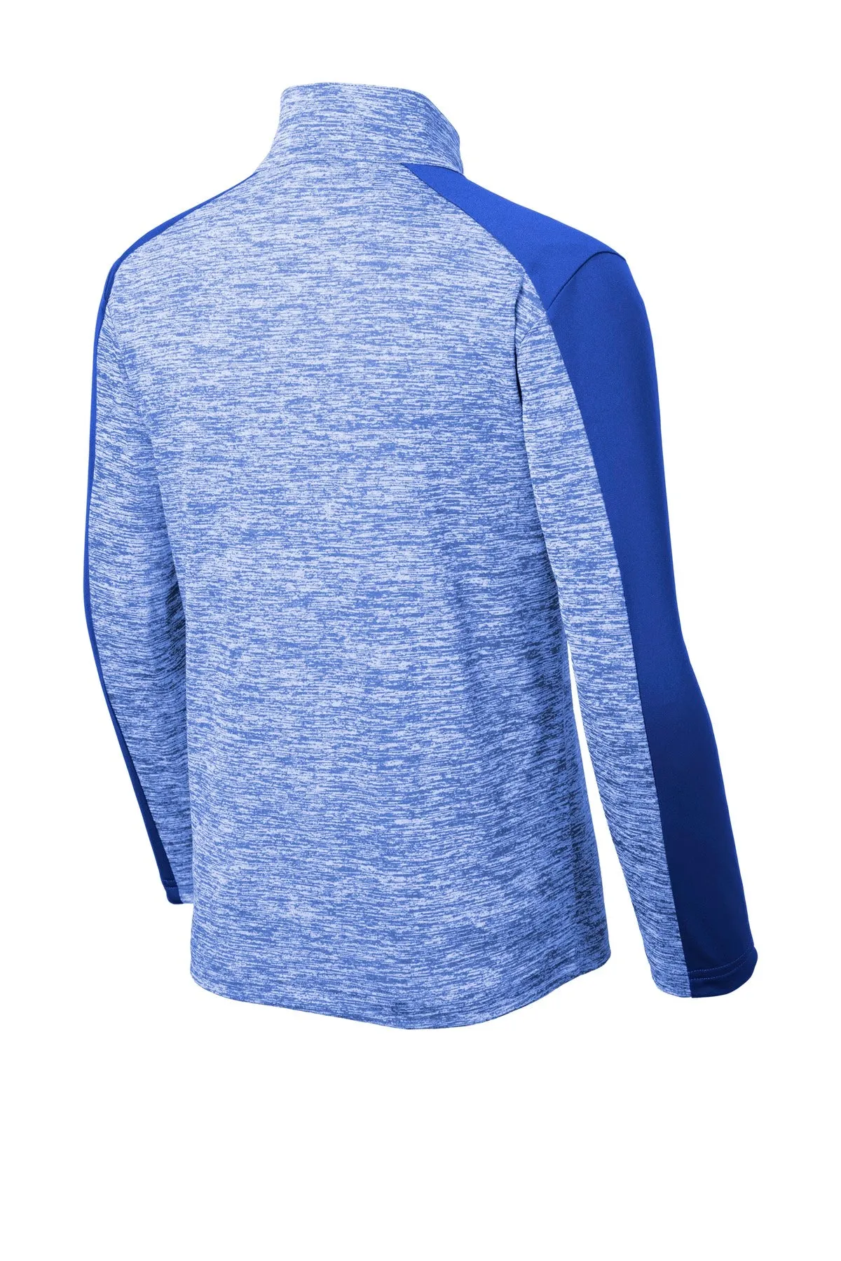 Sport-Tek Youth PosiCharge Electric Heather Colorblock 1/4-Zip Pullover. YST397