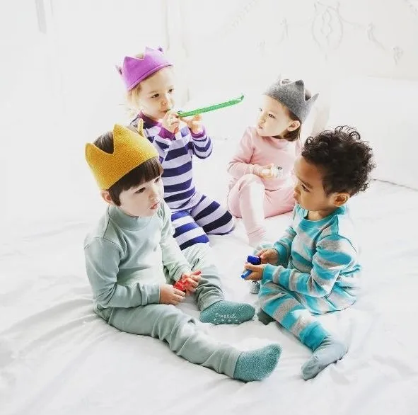 Stripe Magic Pink Grey Long Sleeve Pajama