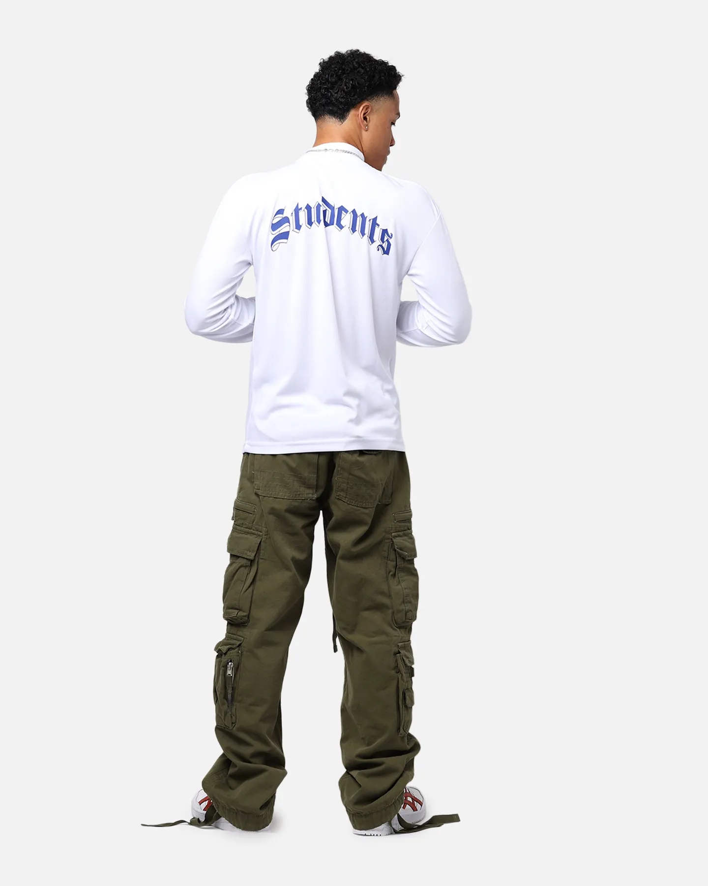 Students Golf Host Long Sleeve Mock Neck T-Shirt White