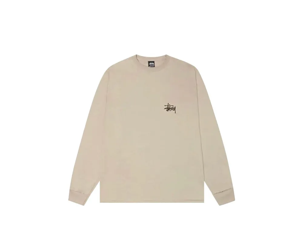 Stussy Basic Long Sleeve Tee Khaki