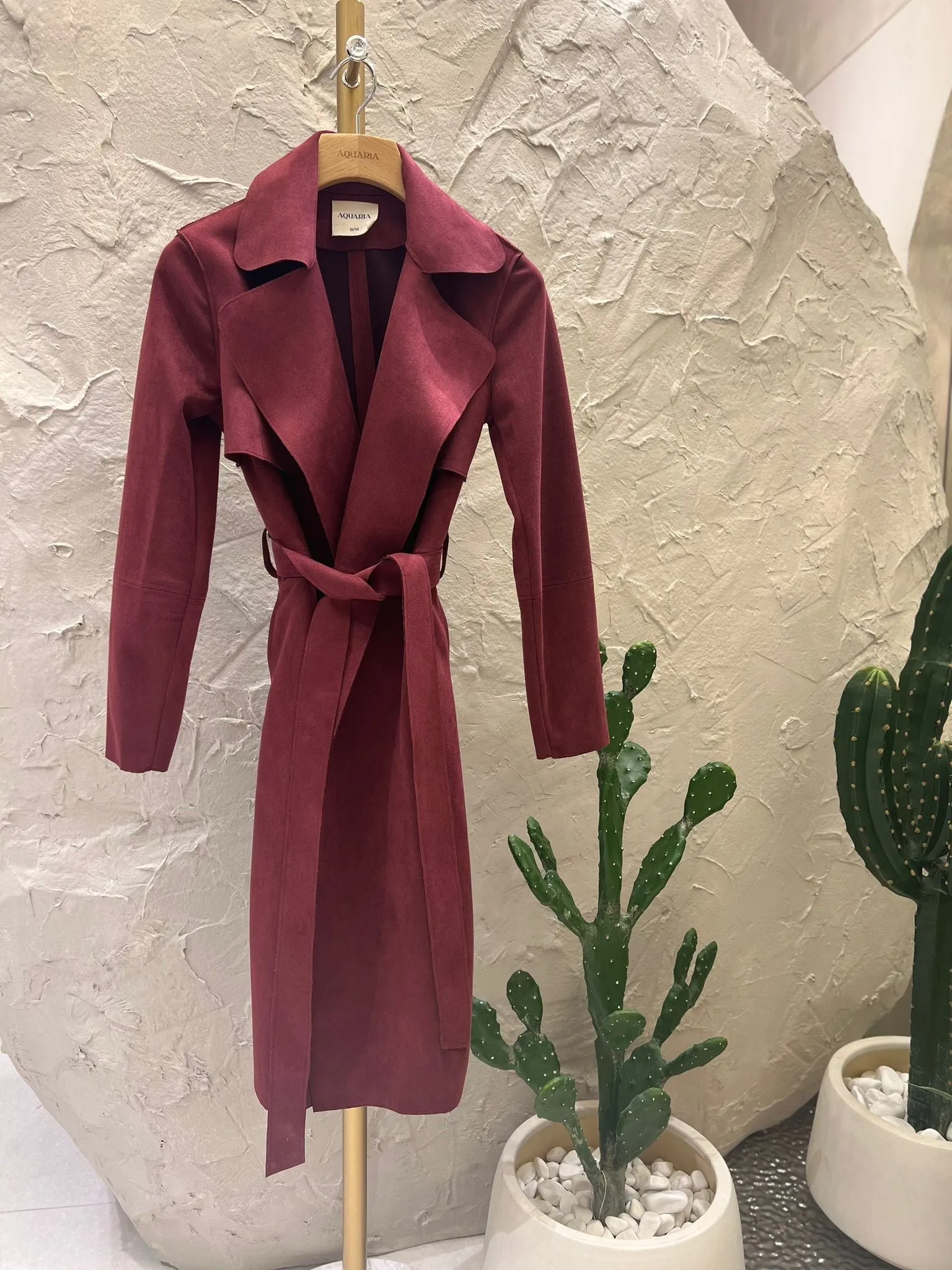 Suede Trench