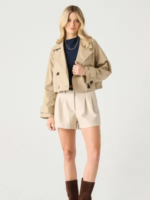 Tammy Cropped Trench Coat