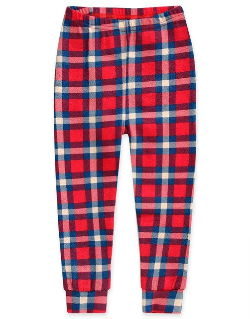 Tartan Check Red Long Sleeve Pajama