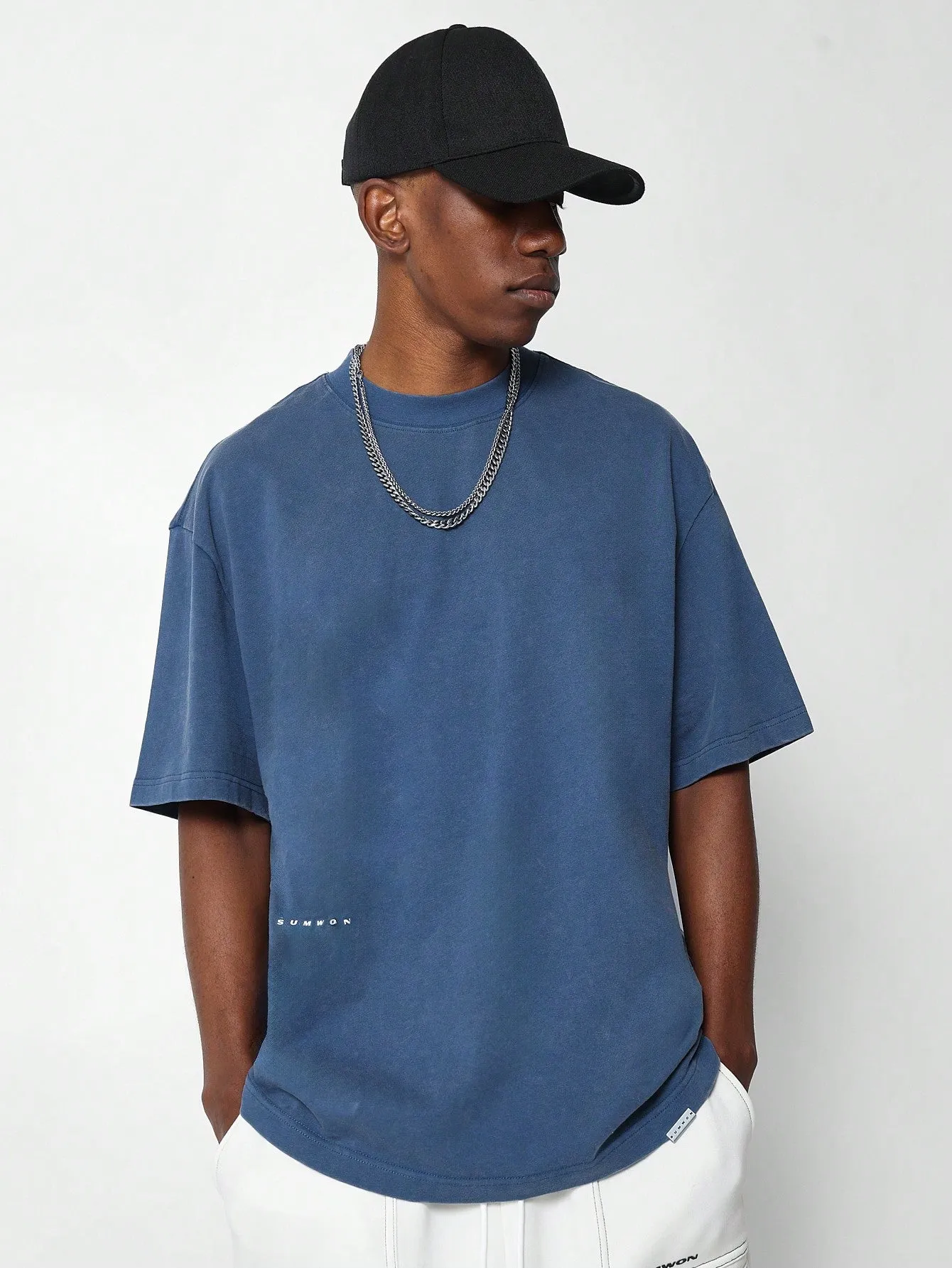 Tee With Back Los Angeles Flame Graphic Print