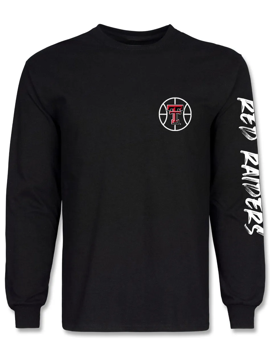 Texas Tech "Basketball Splash" Long Sleeve Shirt