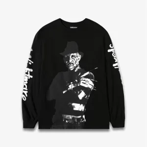 The Hundreds x A Nightmare on Elm Street Freddy Long Sleeve T-shirt Black