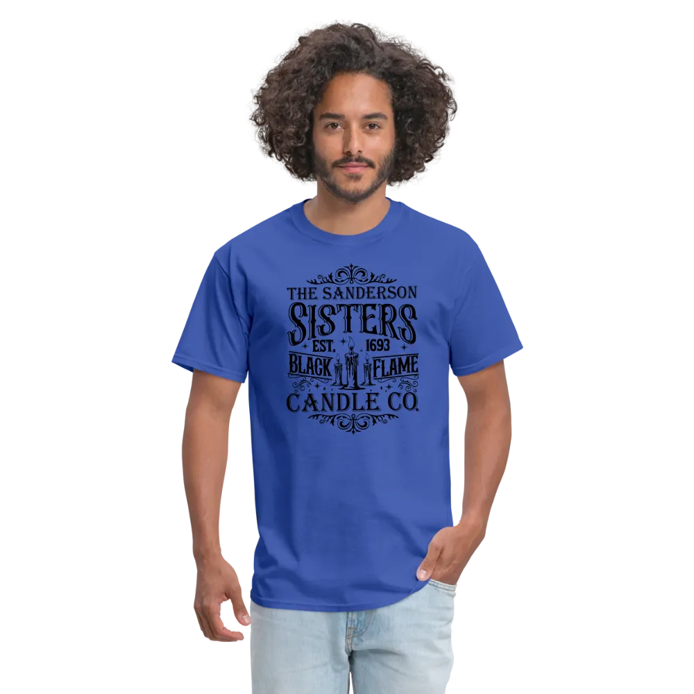 The Sanderson Sisters Black Flame Candle Co. T-Shirt (Halloween)