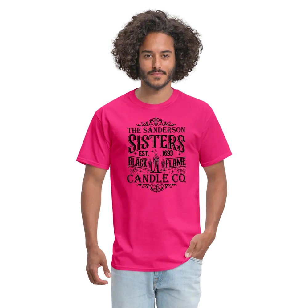 The Sanderson Sisters Black Flame Candle Co. T-Shirt (Halloween)