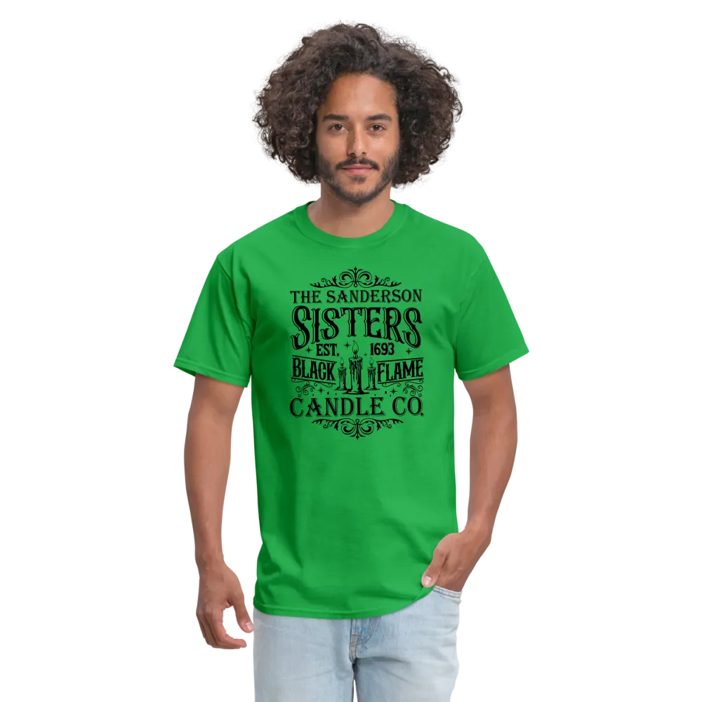 The Sanderson Sisters Black Flame Candle Co. T-Shirt (Halloween)