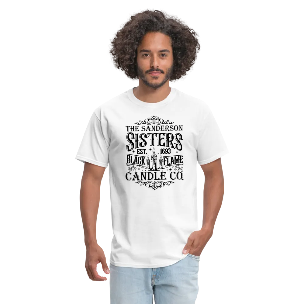 The Sanderson Sisters Black Flame Candle Co. T-Shirt (Halloween)