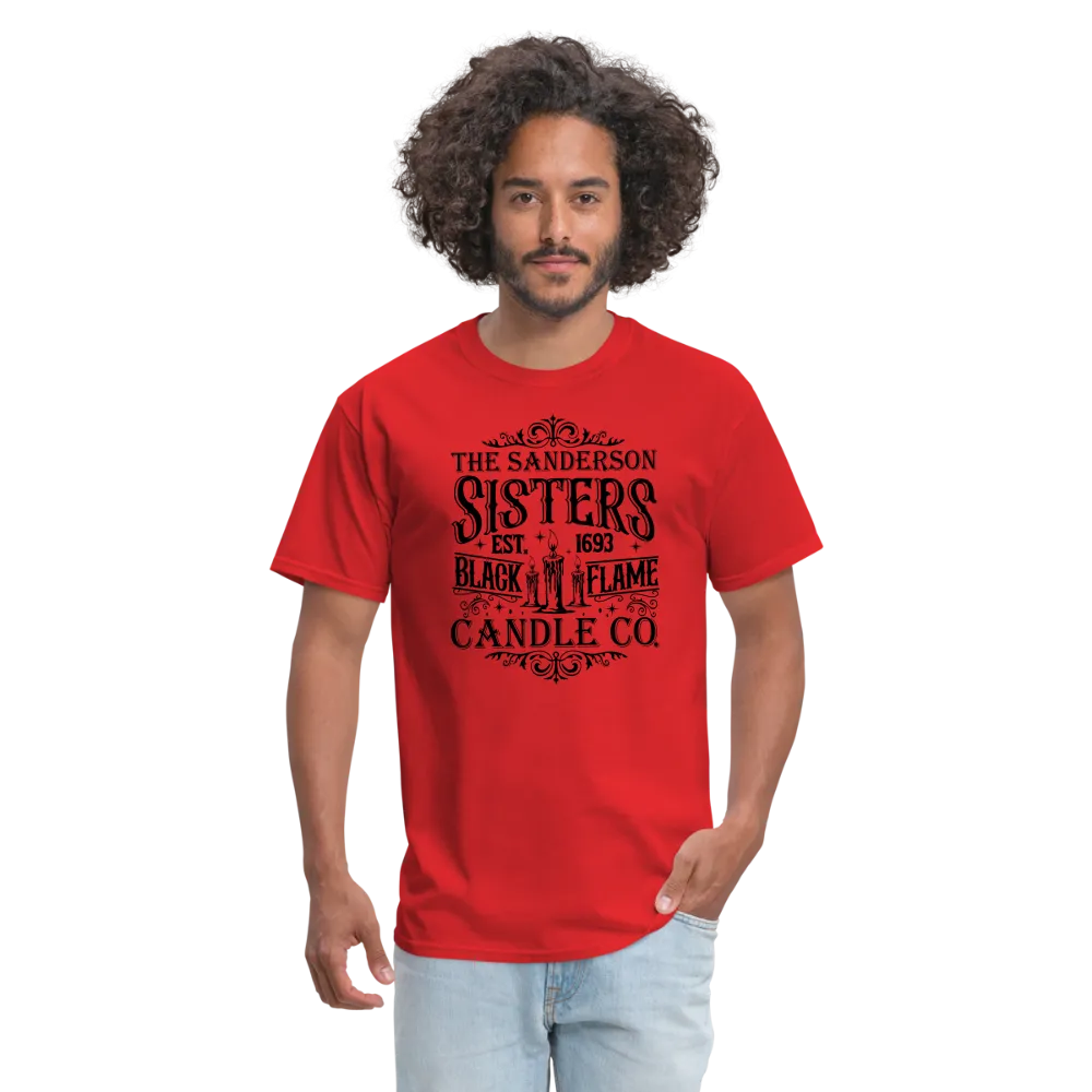 The Sanderson Sisters Black Flame Candle Co. T-Shirt (Halloween)