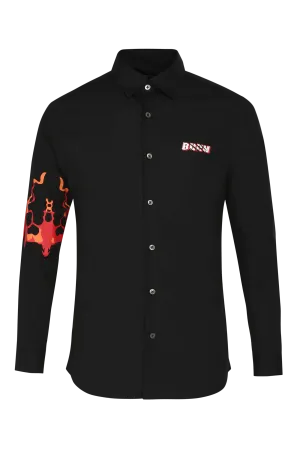 The Spit Fire Shirt in Black