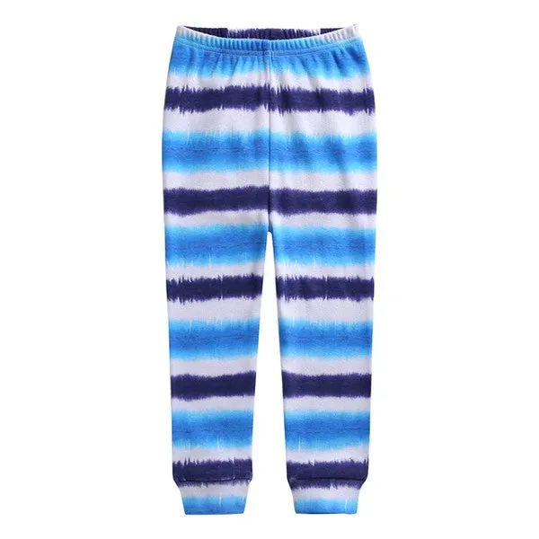 Tie Dye Blue Navy Long Sleeve Pajama