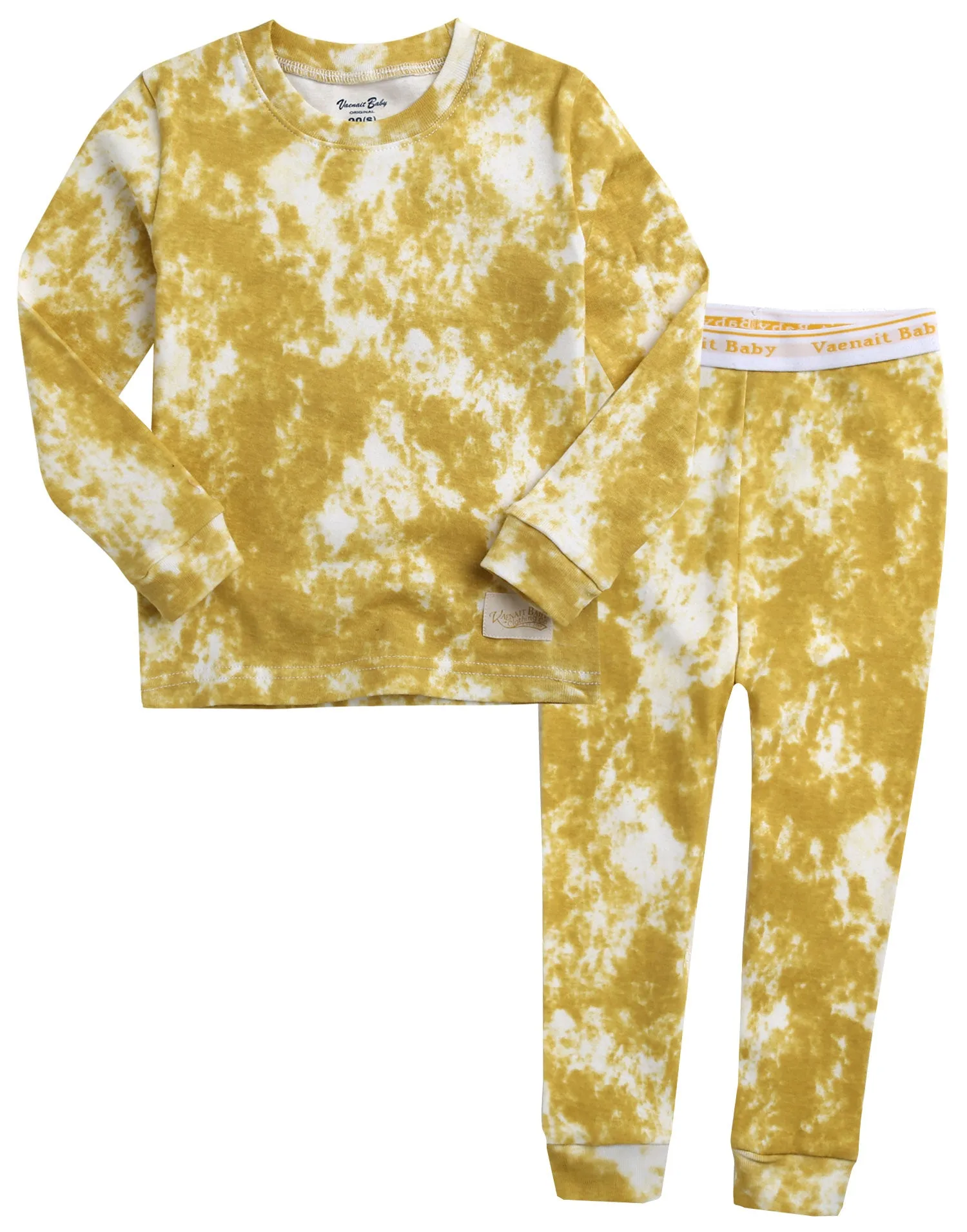 Tie Dye Mustard Long Sleeve Pajama