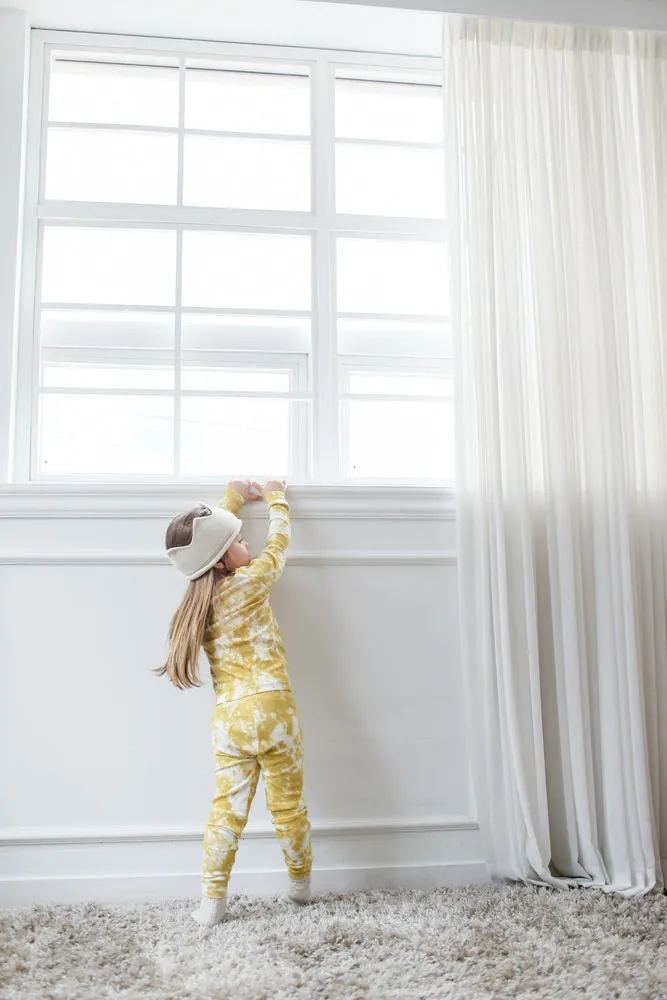 Tie Dye Mustard Long Sleeve Pajama