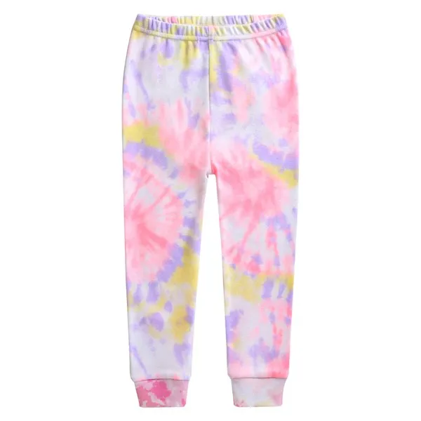 Tie Dye Neon Pink Purple Long Sleeve Pajama