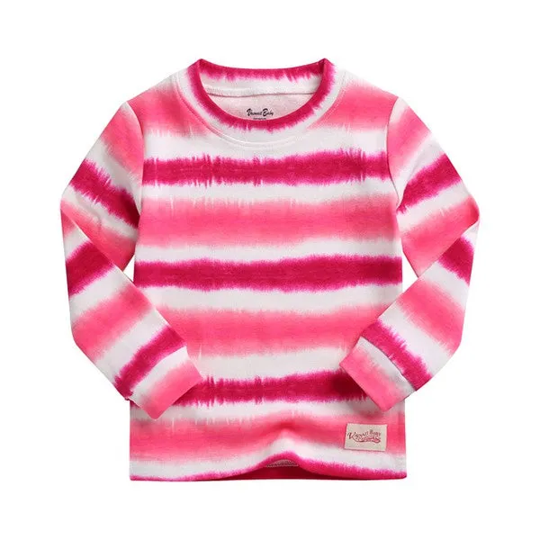 Tie Dye Pink Purple Long Sleeve Pajama