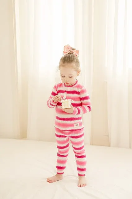Tie Dye Pink Purple Long Sleeve Pajama