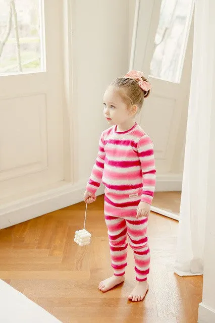 Tie Dye Pink Purple Long Sleeve Pajama
