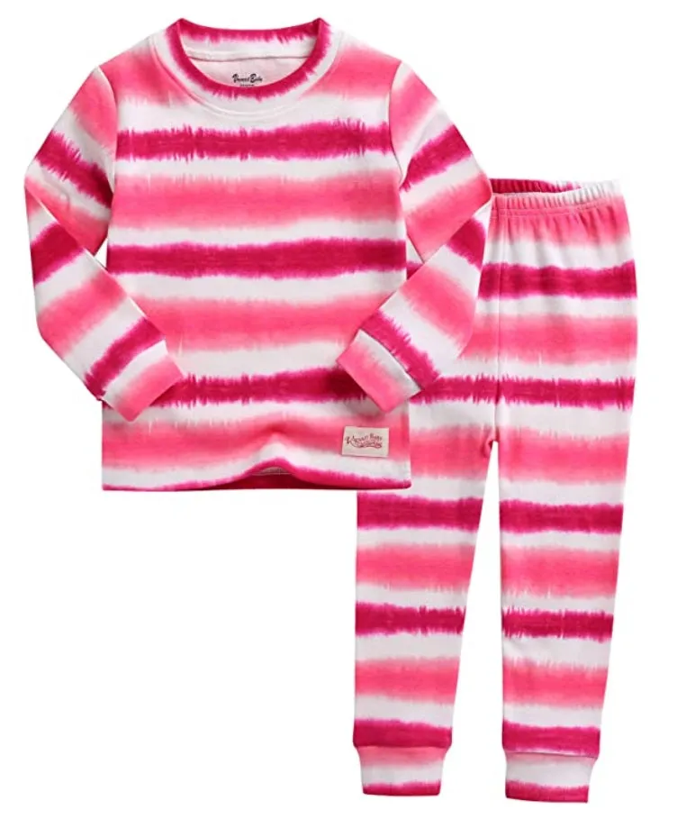 Tie Dye Pink Purple Long Sleeve Pajama