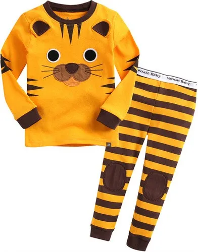 Tie Tiger Long Sleeve Pajama