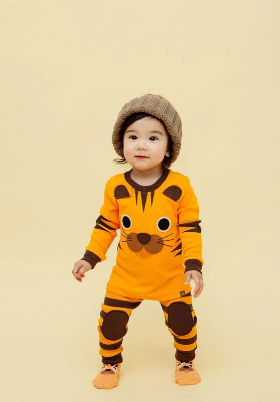 Tie Tiger Long Sleeve Pajama