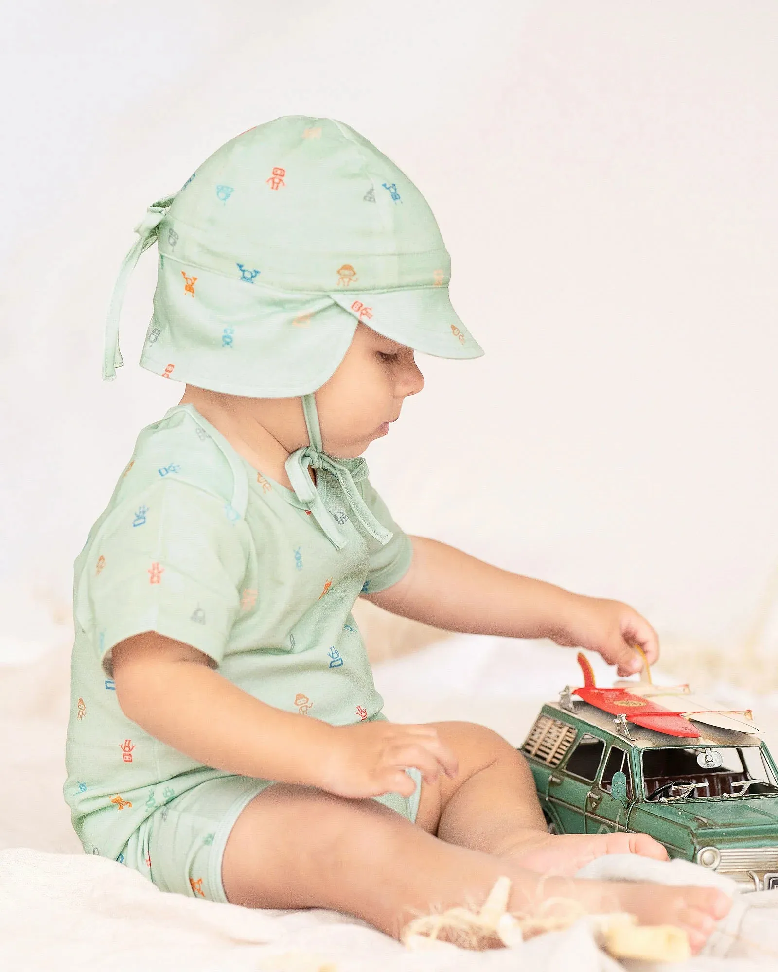 Toshi - Flap Cap Bambini - Cyborg Thyme - Current