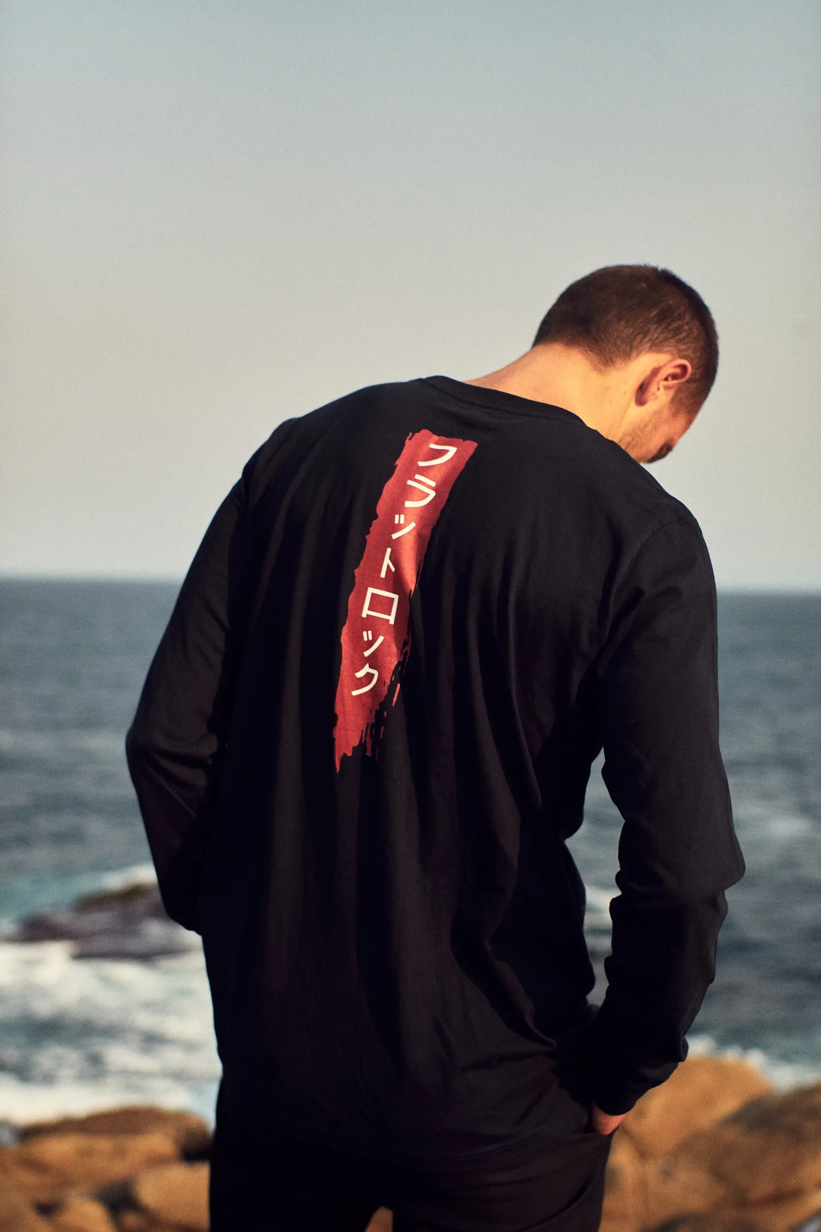 Tozai Tee - Navy Blue, Long Sleeve
