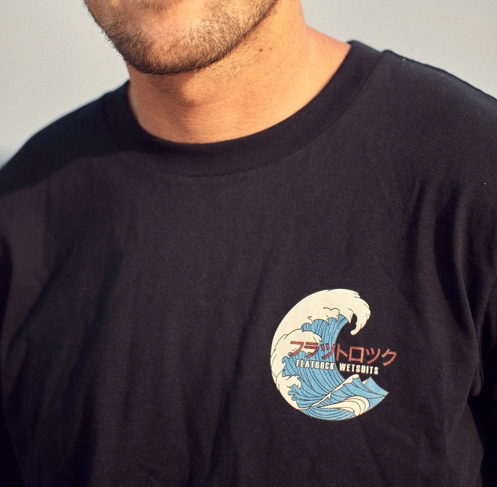 Tozai Tee - Navy Blue, Long Sleeve