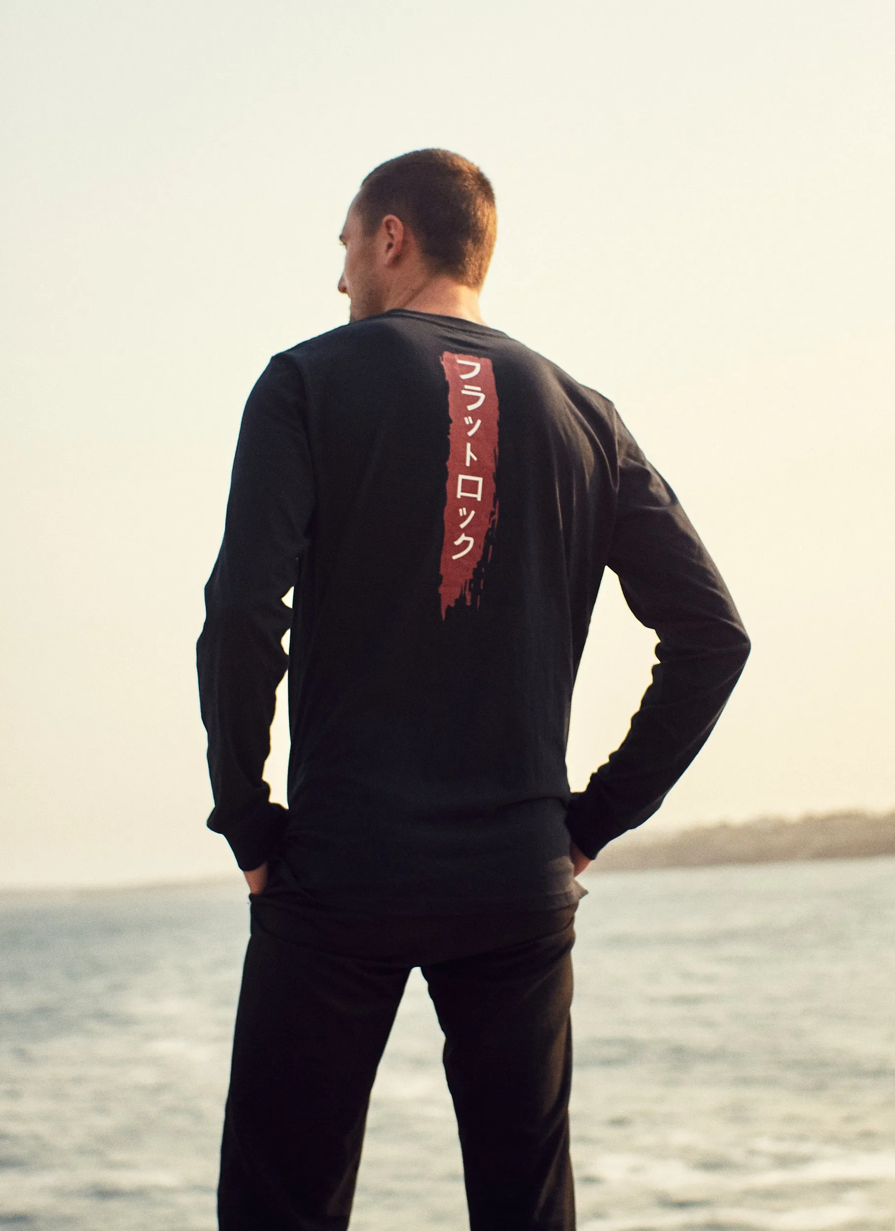 Tozai Tee - Navy Blue, Long Sleeve