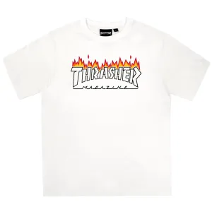 TRIANGLE FLAME TEE (White)