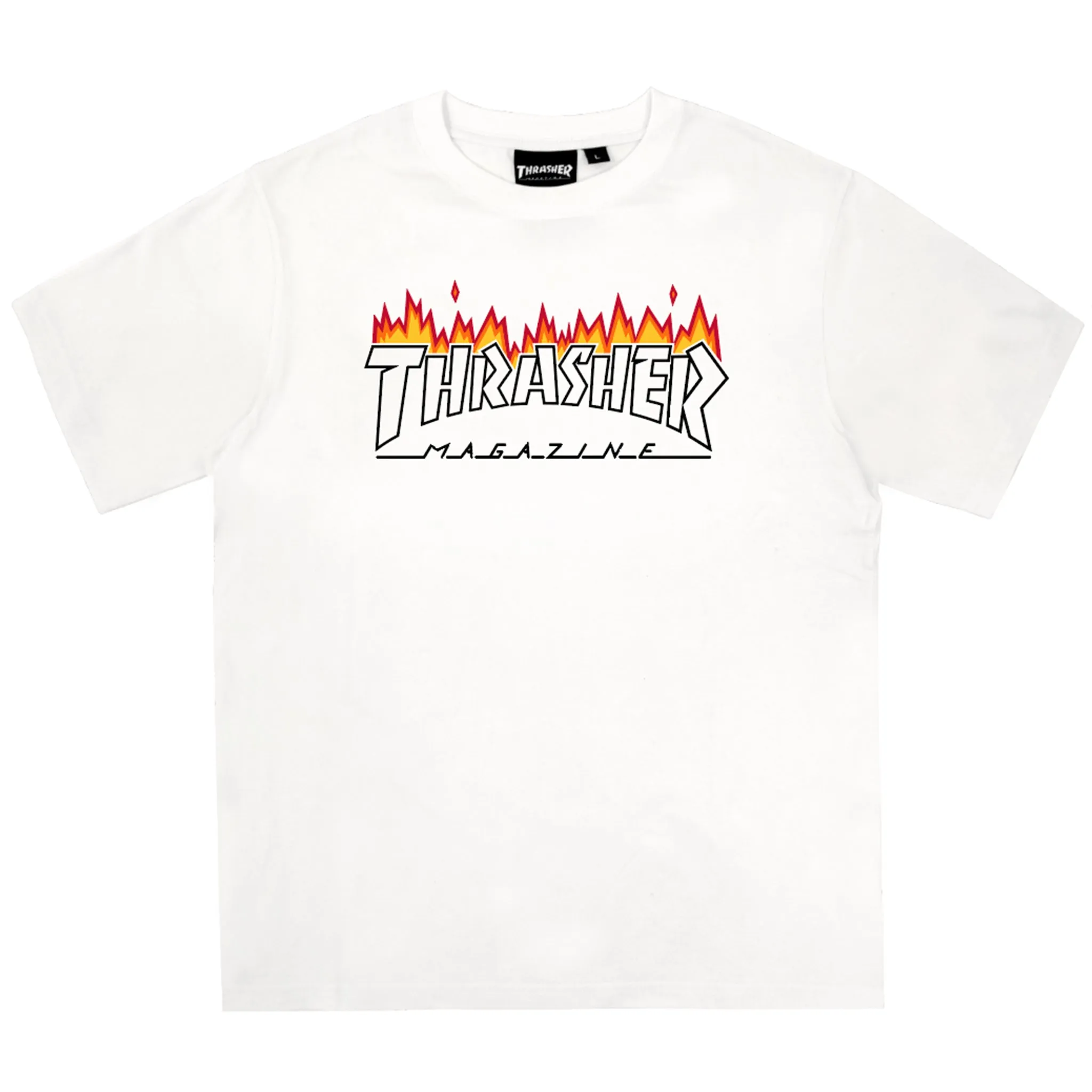 TRIANGLE FLAME TEE (White)