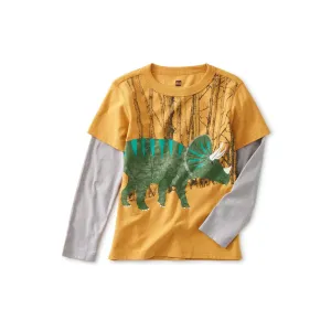 Triceratop Layered Graphic Tee