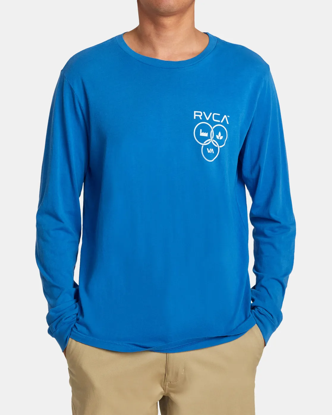 Trifecta Long Sleeve Tee - French Blue