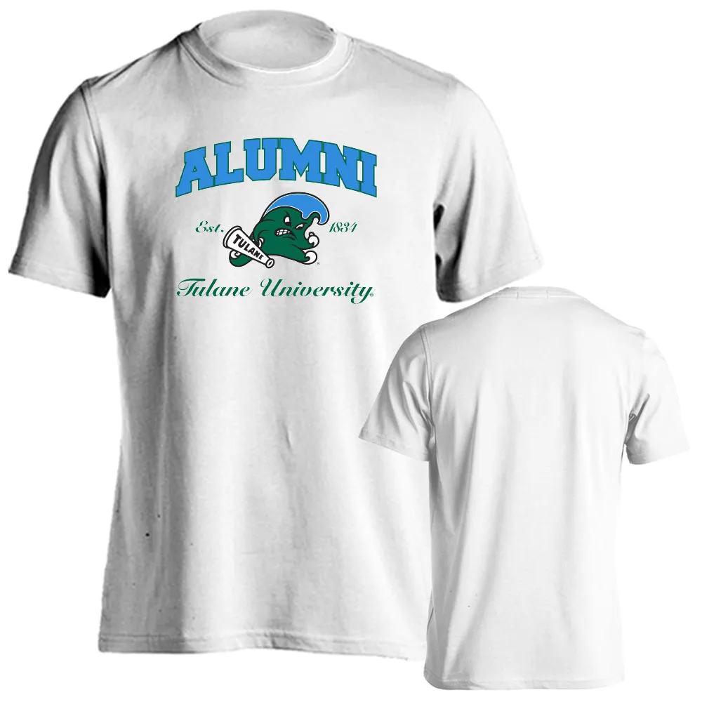 Tulane University Green Wave Tulane Alum Alumni Logo Tee Short Sleeve T-Shirt