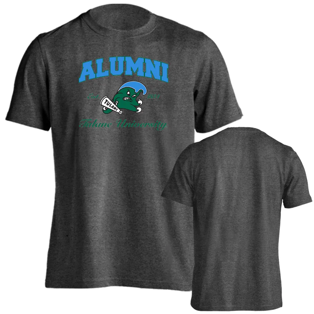 Tulane University Green Wave Tulane Alum Alumni Logo Tee Short Sleeve T-Shirt