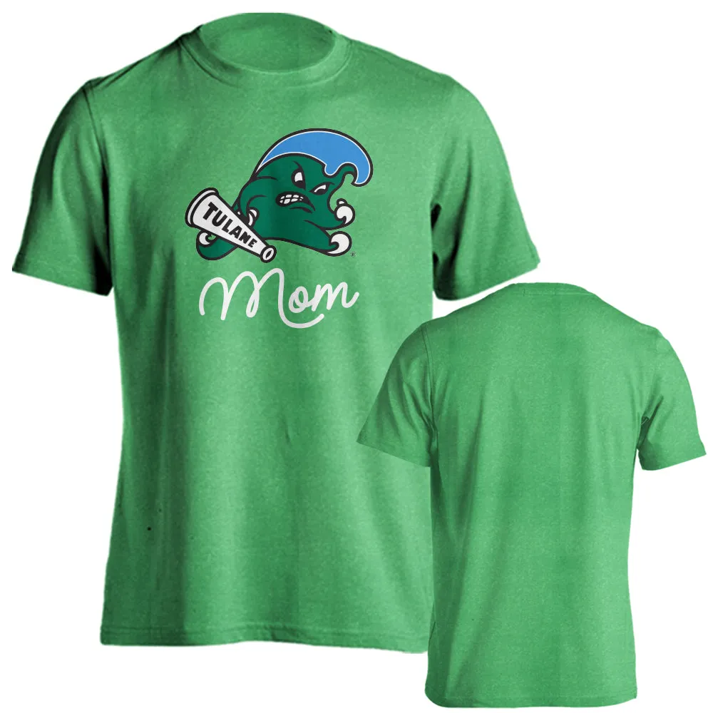 Tulane University Green Wave Tulane Mom Logo Mother Short Sleeve T-Shirt