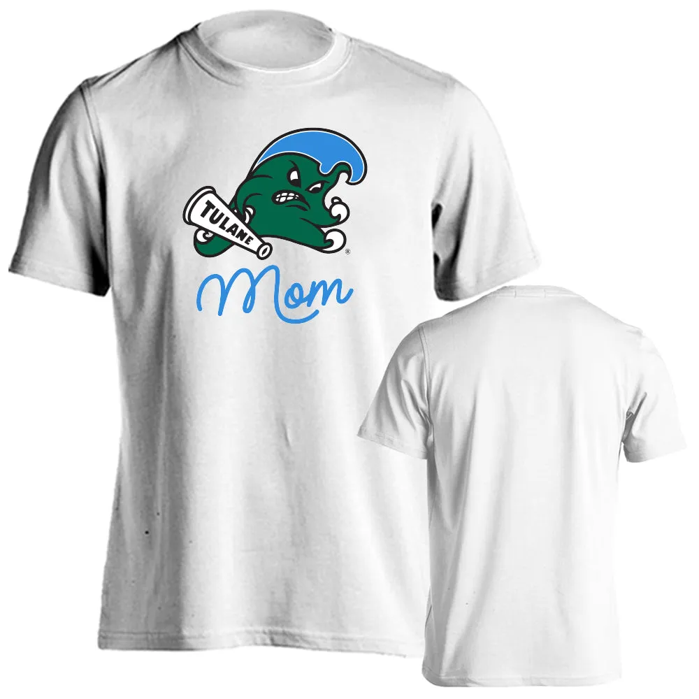 Tulane University Green Wave Tulane Mom Logo Mother Short Sleeve T-Shirt