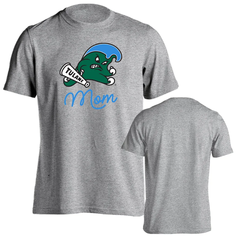 Tulane University Green Wave Tulane Mom Logo Mother Short Sleeve T-Shirt