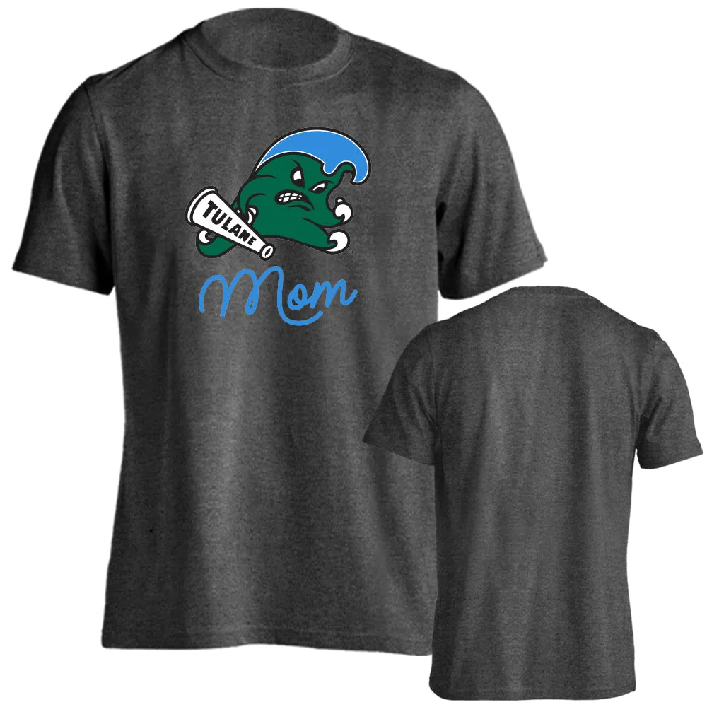 Tulane University Green Wave Tulane Mom Logo Mother Short Sleeve T-Shirt