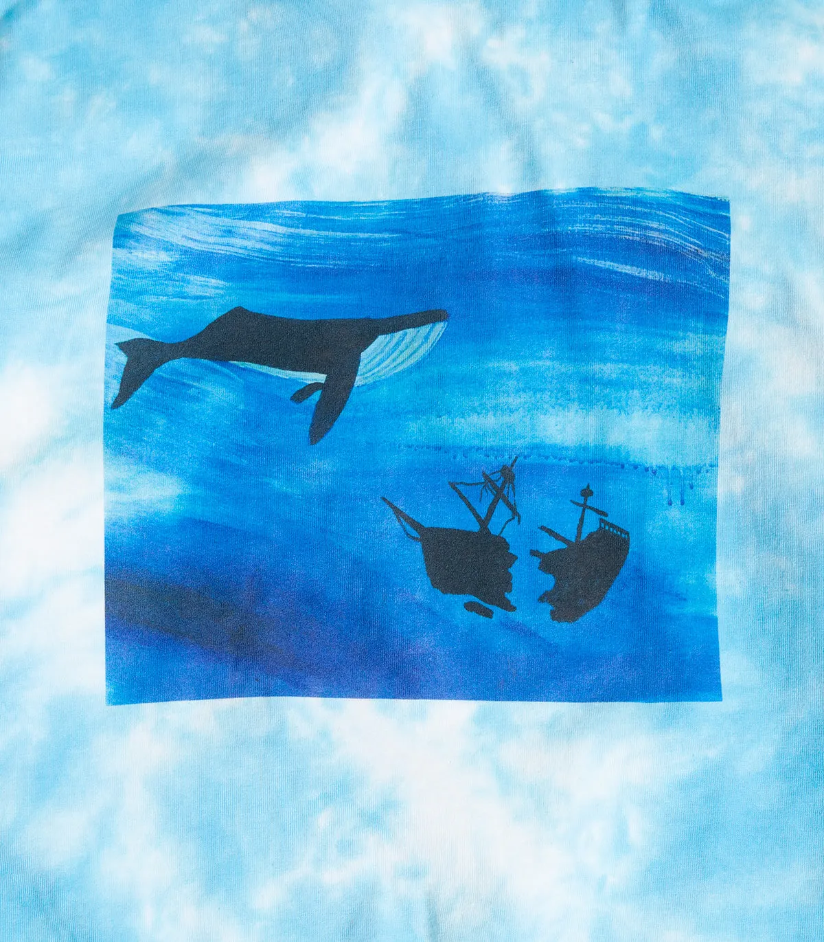 Turtle Island Mind Expansion Whale Tie Dye Long Sleeve T-Shirt