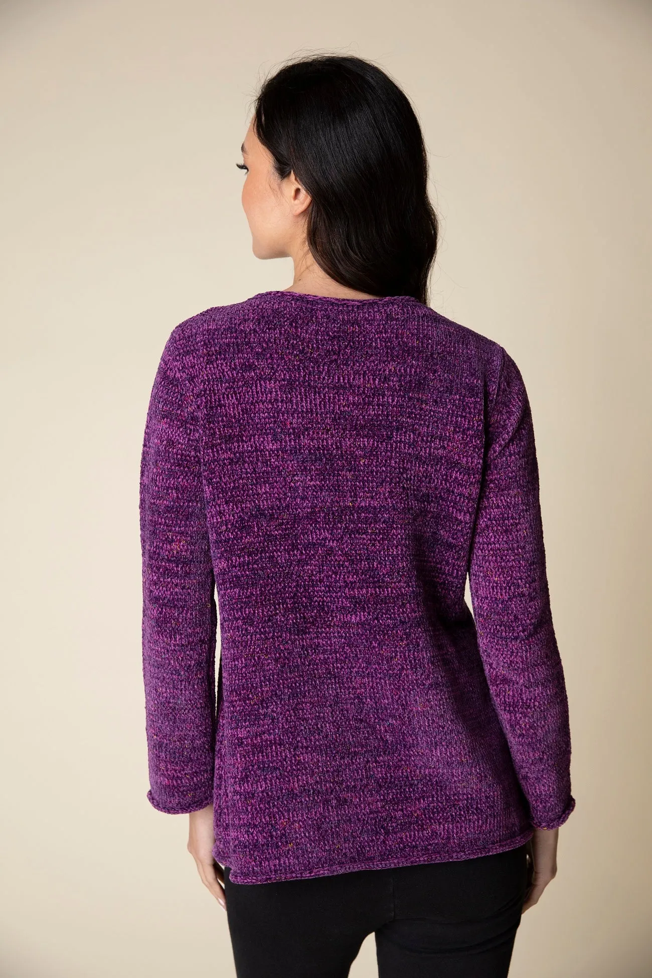 Tweedy Chenille Swing Tunic