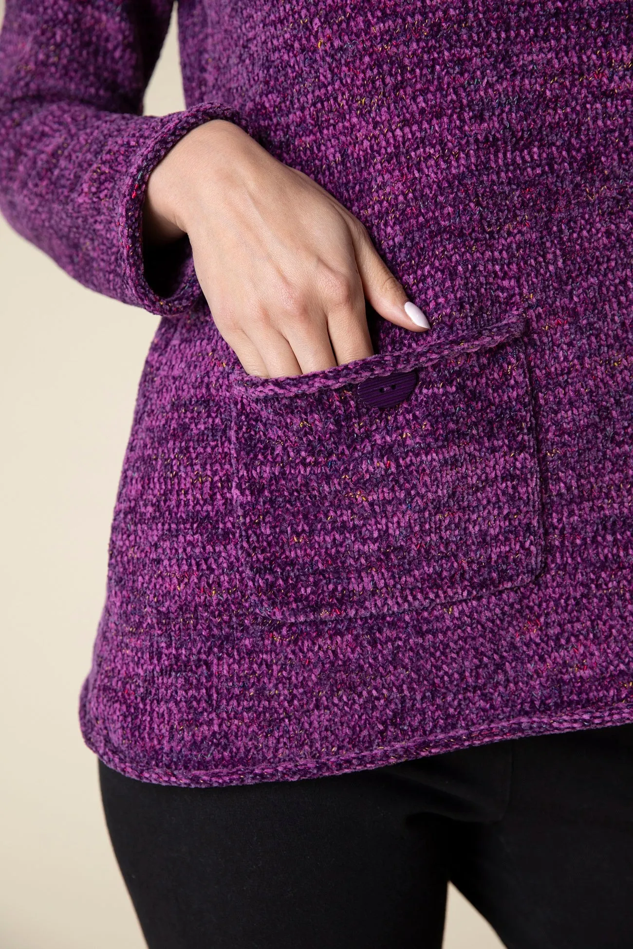 Tweedy Chenille Swing Tunic