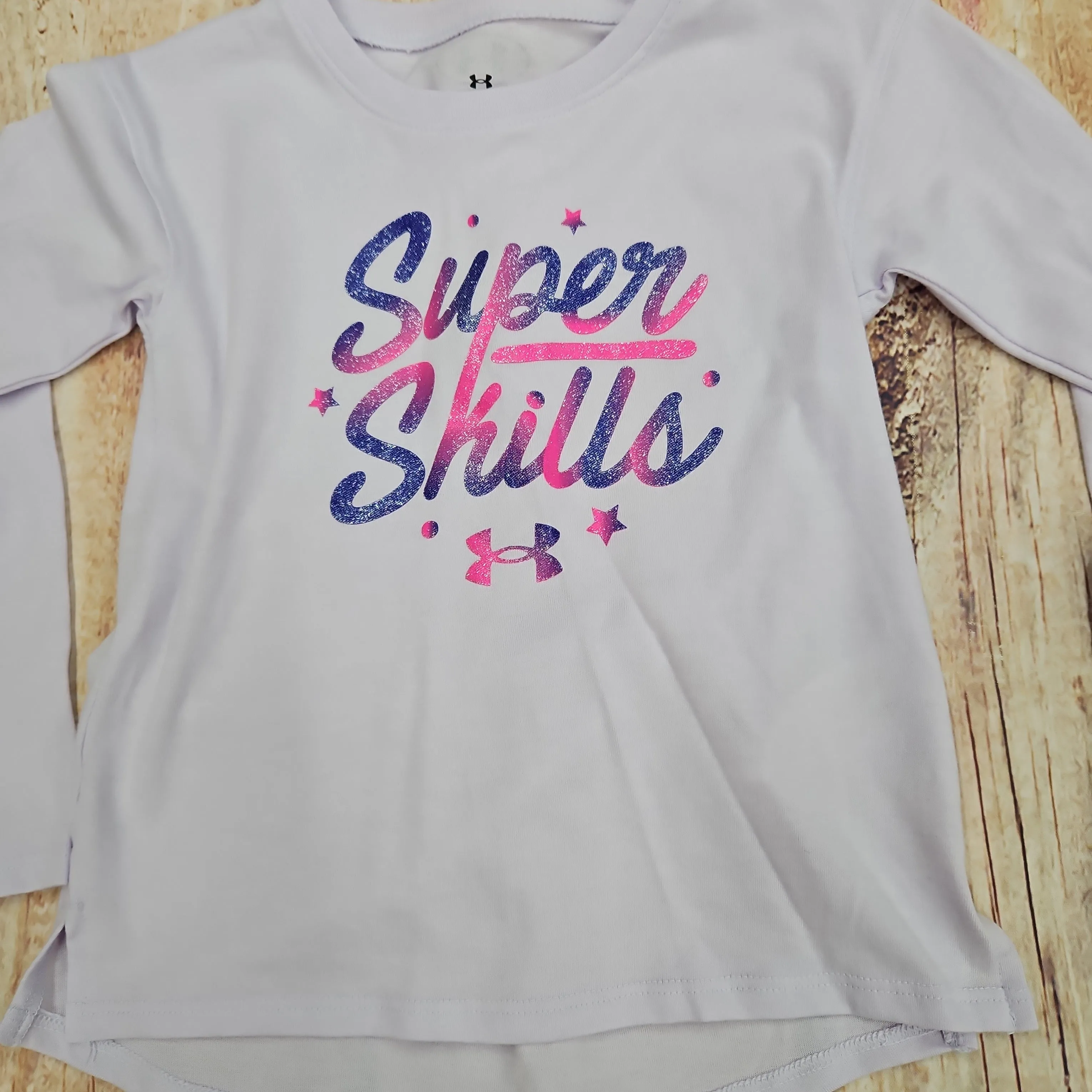 UA GIRLS OMBRE SUPER SKILLS VIOLET VOID LONG SLEEVE