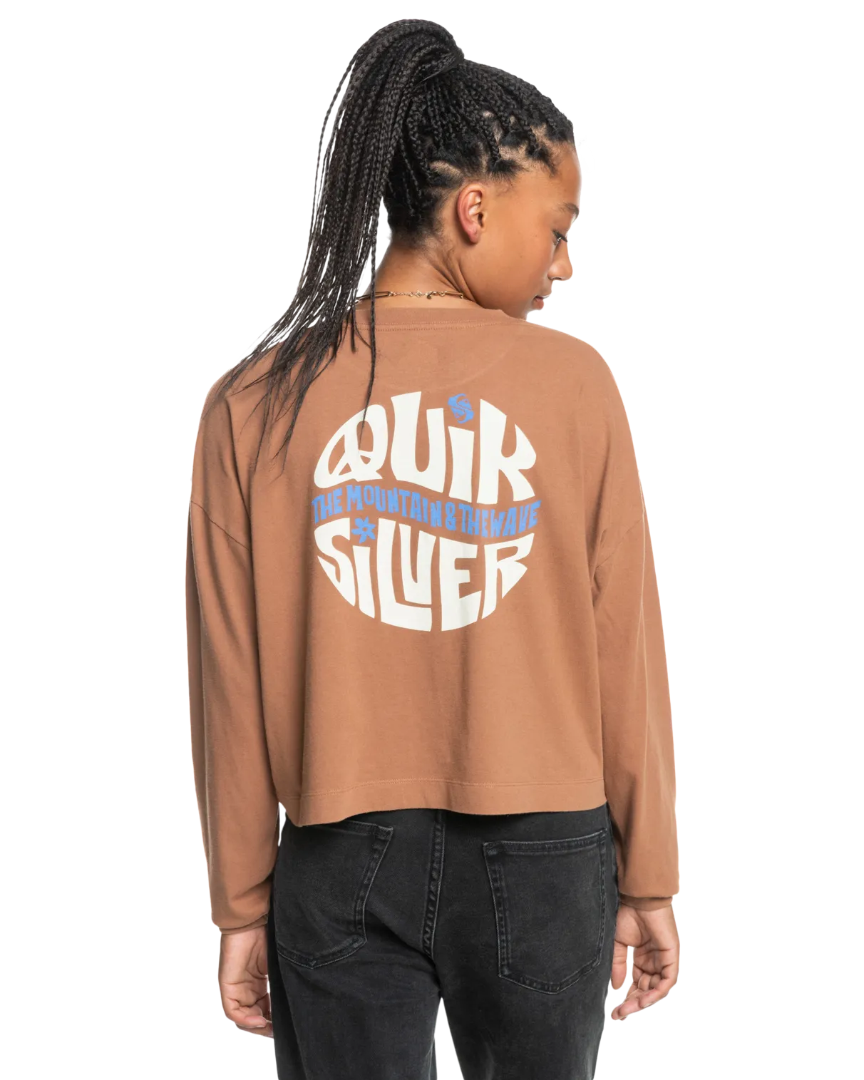 Uni Oversized Long Sleeve T-Shirt in Rawhide